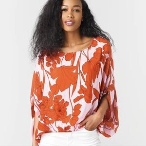 Stark x floral Printed blouse Top medium